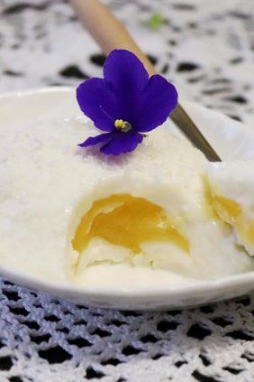 Десерт "Страусиное яйцо"